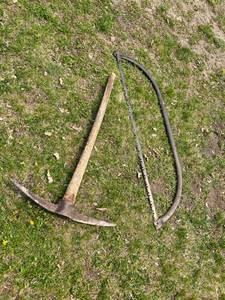 lot 123 image: Pick Axe & Long Saw
