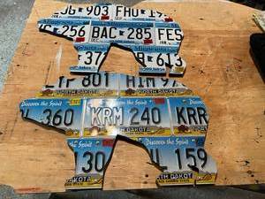 lot 157 image: License Plate Artwork