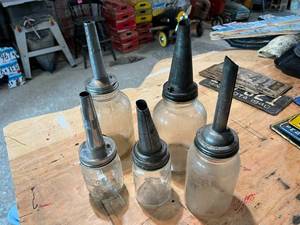 lot 181 image: Glass Oil Jars