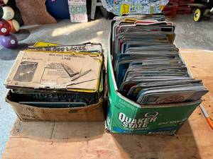 lot 202 image: 2 Boxes of License Plates including 1948 MN in Original Package & Many More