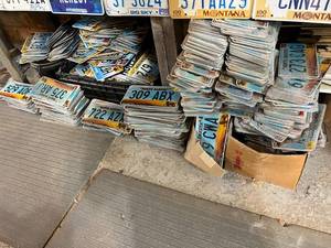 lot 214 image: Large Lot of ND License Plates