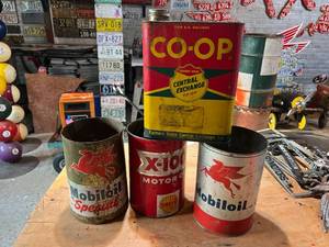 lot 224 image: Vintage Oil Cans
