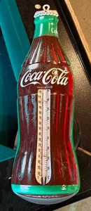 lot 243 image: Coca-Cola Reproduction Bottle Thermometer