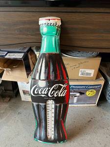 lot 244 image: Coca-Cola Reproduction Bottle Thermometer