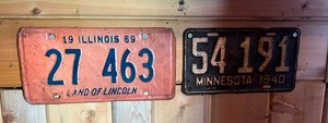 lot 270 image: Vintage License Plates