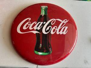 lot 196 image: Reproduction Coke Button Sign