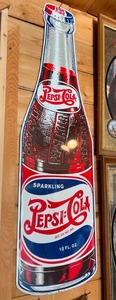 lot 287 image: Pepsi-Cola Reproduction Bottle Sign
