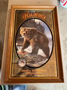lot 298 image: Hamms Beer Bear Mirror Second in a Series
