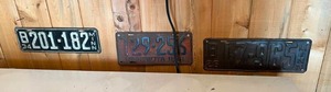 lot 307 image: 3 Vintage License Plates - MN 1926, 1934 & 1941