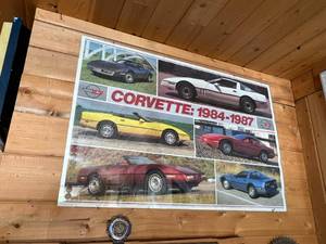 lot 313 image: 4 Different Corvette Posters