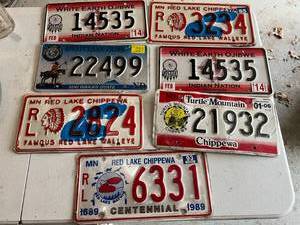 lot 422 image: Native American License Plates