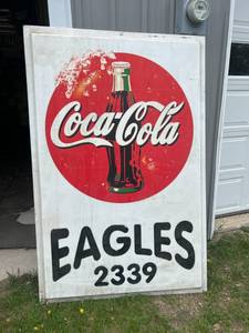 lot 154 image: Coca-Cola Eagles Sign