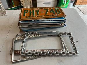 lot 429 image: License Plates & Holders