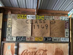 lot 456 image: 1969 License Plates of Various States & 1950 MN Plate