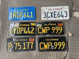 lot 473 image: California License Plates