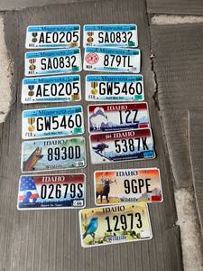lot 485 image: Wildlife & Armed Forces License Plates