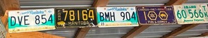 lot 489 image: Canadian License Plates