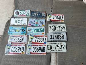 lot 501 image: License Plates - Virgin Islands, Wildlife Plates