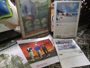 lot 95 image: Vintage framed wall decor. A 1979 F...