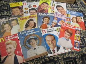lot 99 image: 1940s and 50s TV Radio Mirror Mag...