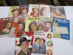 lot 107 image: 1940s and 50s TV Radio Mirror Mag...
