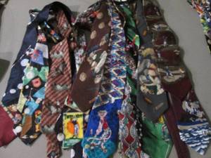 lot 130 image: Mens Sport themed Silk neck ties...