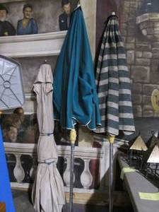 lot 160 image: Lot of (3) outdoor Patio umbrellas...