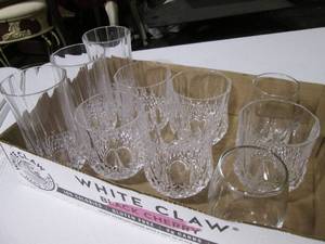 lot 181 image: Cut glass lowballs, highballs and o...