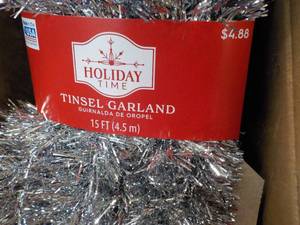 lot 11 image: 8 Holiday Tinsel Garland...