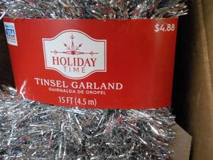lot 12 image: 8 Holiday Tinsel Garland...