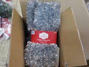 lot 13 image: 8 Holiday Tinsel Garland...