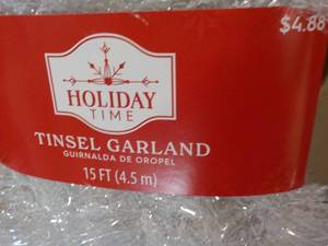 lot 15 image: 8 Holiday Tinsel Garland...