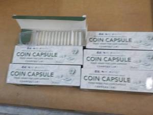 lot 46 image: 6 Boxes Coin Capsules...