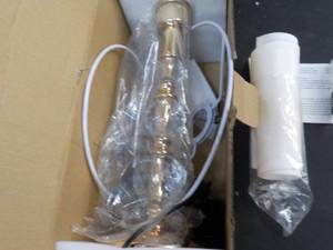lot 59 image: Gold Lamp with Shade...