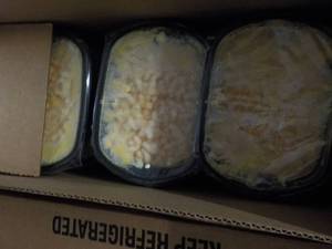 lot 110 image: 12 Frozen macaroni and Cheese Meals...