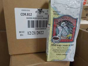 lot 150 image: 6 - 12 oz Bags Whole Bean Deadmans...