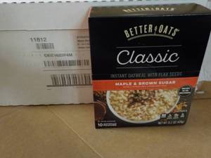 lot 170 image: Case of 6 - 10 ct Boxes Better Oats...