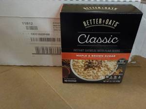 lot 171 image: Case of 6 - 10 ct Boxes Better Oats...