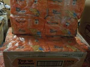 lot 200 image: 2 - 6 pack Trays Top Ramen Chicken ...
