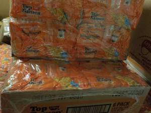 lot 201 image: 2 - 6 pack Trays Top Ramen Chicken ...