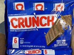 lot 211 image: 12 - 6 ct Pkgs Crunch Milk Chocolat...