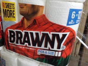 lot 242 image: 6 XL Rolls Brawny Paper Towels...