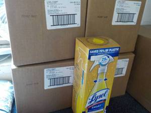 lot 255 image: 4 - 32 ct Boxes Lysol Smart Cleaner...