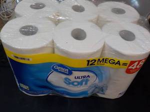 lot 266 image: 12 Mega Rolls Great Value Ultra Sof...