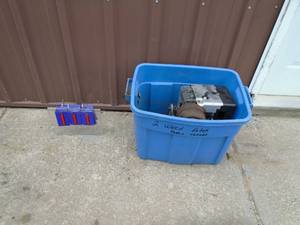 Vertical Briggs & Stratton 14.5 hp electric start. For parts or repair. As shown.