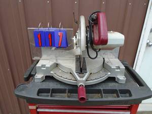 Tool Shop 12 compound miter saw. Lightly used. Tested & works, As shown.