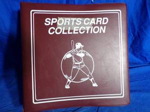 lot 6 image: Binder of Miscellaneous Football Cards Mostly From the 1990s