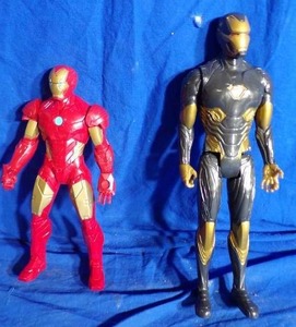 lot 55 image: Iron Man Action Figures Lot of 2
