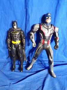 lot 81 image: Batman and Captain America Figures