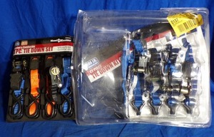 lot 90 image: Lot of 2 Tie Down Kits (42 Piece and 4 Piece Ratchet & Cambuckle)